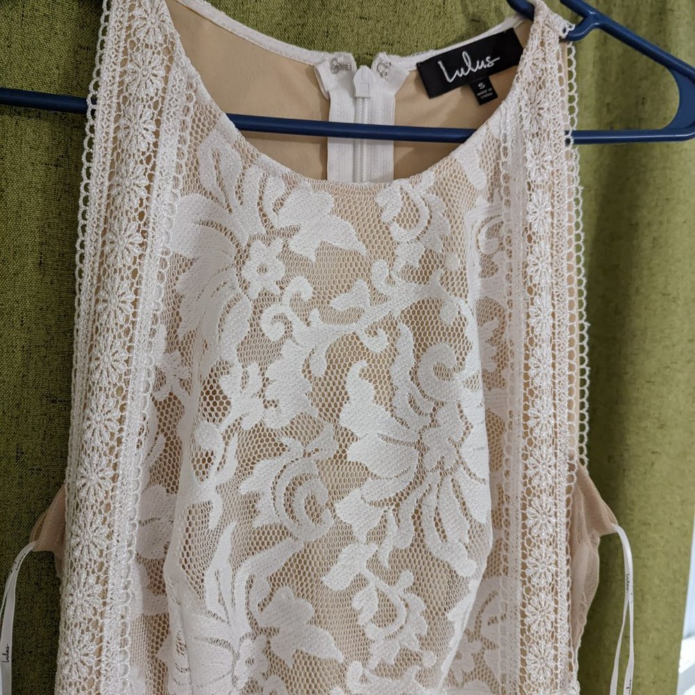 Forever and Always White Lace Maxi Dress - Picture 2 of 5